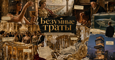Самые безумные траты в истории: Клеопатра, Калигула, Фуггер, Вандербильты и акула Хёрста