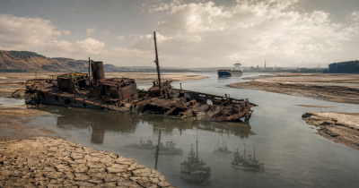 Дунай вернул флот 1944 года: из воды показались немецкие корабли