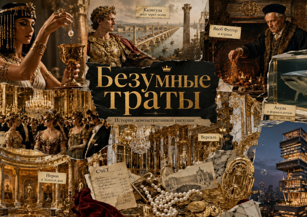 Самые безумные траты в истории: Клеопатра, Калигула, Фуггер, Вандербильты и акула Хёрста