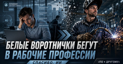 Белые воротнички бегут в рабочие профессии. Спасибо, ИИ