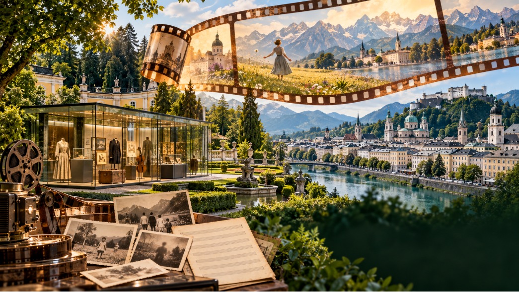 Редакционный коллаж о новом музее The Sound of Music в Зальцбурге
