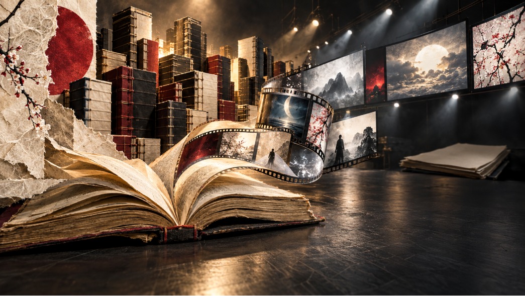 Старая библиотечная книга превращается в киноплёнку и экран
